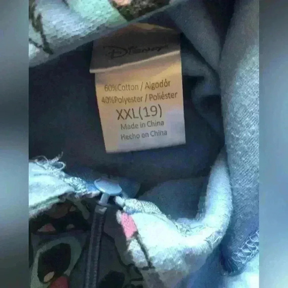 disneyland disney Lilo Stitch Sweater Pullover Zip Youth XXL 19 - Picture 5 of 6